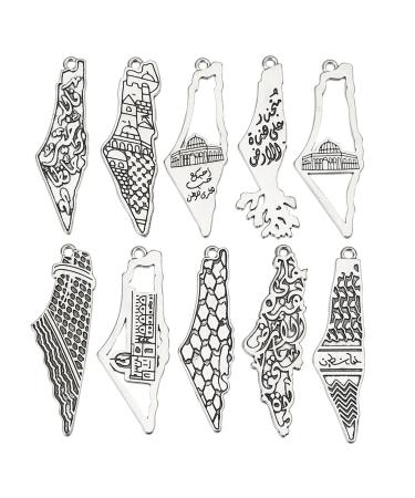 Oralgo's baroque style trailer set classic nearby east style charm-alternative supporter ornament for necklace earrings metal alloy