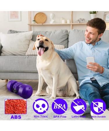Leipple Interactive Dog Toy for Large Dogs - Rolling Treat Dispenser & Puzzle Toy - Durable Slow Feeder for IQ Improvement & Boredom Reduction - Medium to Large Dogs (Purple) - Buy Online on GoSupps.com