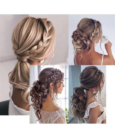 Bangs Hair Clip Synthetic Fishtail Plaited Braided Bangs One Pieces Natural False Hair Bang Front Braids Fringe Clip in Hair Extensions hairpieces for Women Bangs Clip in Hair (Color : Natural Black 1 Natural Black - Buy Online on GoSupps.com