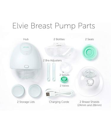 Elvie Pump Double Electric Breast Pump Valve and Spout Kit - 2 Units for Breastfeeding and Milk Storage - Buy Online on GoSupps.com