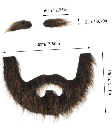 NULYLU 1 Set Beard Dress up Realistic Mustache Full Beard Mustache Beards for Costumes Beard Prop Plush - Buy Online on GoSupps.com