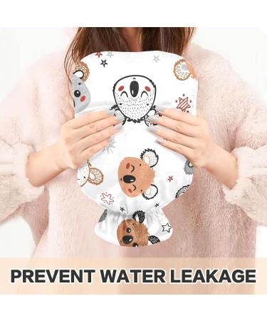 Hot Water Bottles with Cute Koala Cover - 2L Pain Relief & Warm Compress for Hands & Feet - Buy Online on GoSupps.com