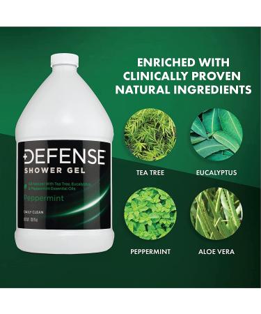 Defense Soap Peppermint Body Wash Shower Gel 1 Gallon - 128 Fl Oz - Buy Online on GoSupps.com