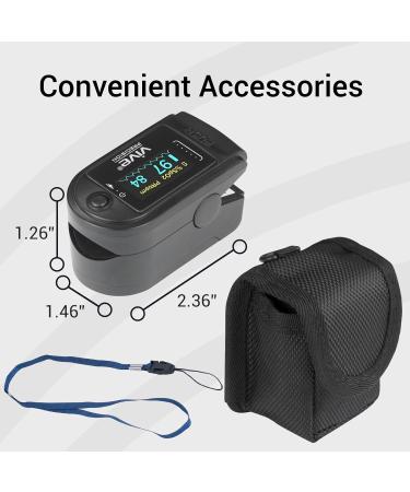 Buy Medical Grade Pulse Oximeter - Accurate SpO2 & Heart Rate Monitor with LED Display - Includes Lanyard & Batteries - FSA/HSA Approved - International Shipping - Buy Online on GoSupps.com
