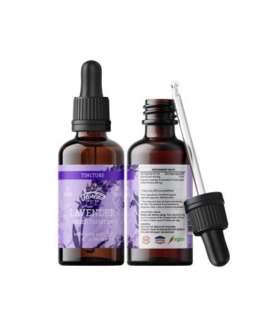 FLORIDA HERBS Lavender Flower Liquid Extract for Calming Nervous System Support Organic Lavender Extract (Lavandula X Intermedia) Dried Flow 2 Fl Oz 2 Fl Oz (Pack of 1)
