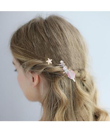 BeShiny Starfish Seashell Pearl Hair Clips - Mermaid Hair Accessories for Women & Girls | Beach Wedding Supplies - Buy Online on GoSupps.com