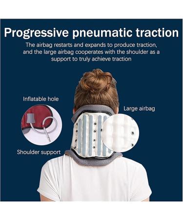 Neck Decompression Air Collar - Cervical Traction Device for Neck & Shoulder Pain Relief - Adjustable Traction Support - Buy Online on GoSupps.com