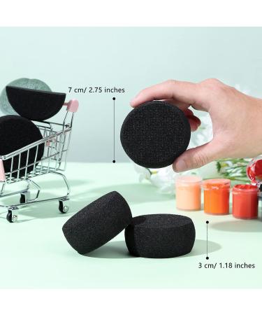 Black Face Painting Sponges - 60 Pcs Set for Makeup, Crafts, Art Work, Sculpting, Pottery, Body Painting - Buy Online on GoSupps.com