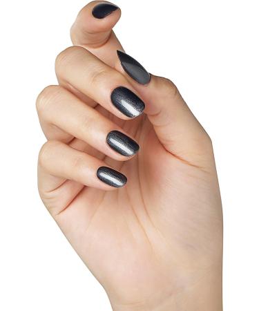 Bluesky Gel Nail Polish Shiny Asphalt A022 Dark Grey Glitter Long Lasting Chip Resistant 10 ml (Requires Drying Under UV LED Lamp) - Buy Online on GoSupps.com