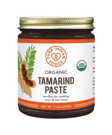 Pure Organic Tamarind Paste Concentrate - Sweet and Sour Sauce for Indian Chutney and Thai curry, Gluten Free, No Sugar Added, Glass Jar (1 PACK) Tamarind Paste 11 Ounce (Pack of 1)