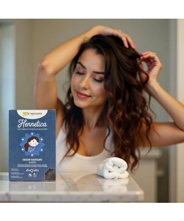 La Saponaria Coloration cheveux v g tale ch tain fonc Ratri 100 g - Buy Online on GoSupps.com