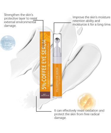 Caffeine Eye Cream Eye Contour Cream Anti-Puffiness Under Eye Creams Caffeine Anti-Wrinkle Stay-Up Late Eye Cream Anti-aging Skin Firming Eye Cream for Bags Puffiness Dark Circles - Buy Online on GoSupps.com