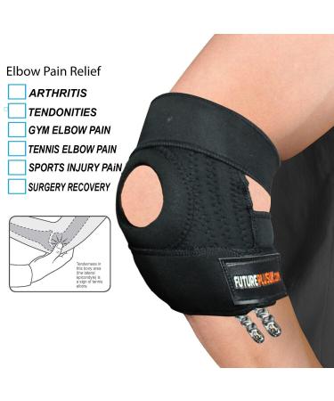 Elbow Support Brace for Tendonitis | Adjustable Two-Spring Stabiliser & Breathable Strap for Sports Injuries | Ideal for Golfers & Tennis Elbow - Buy Online on GoSupps.com