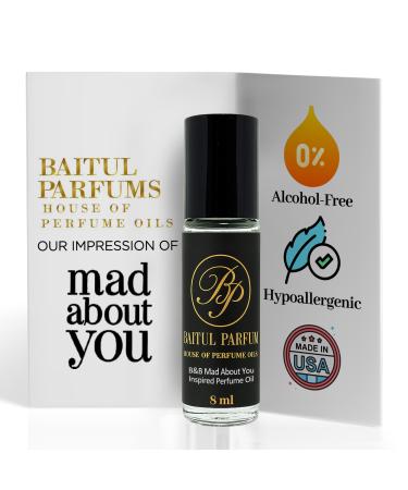 ASMARKET Comparable to Mad About You Alcohol-Free Fragrance - 8ml Travel Size Perfume Oil in Glass Bottle Perfume Oil Roll On Rollerball for On The Go Use Long Lasting Clean Scent 98% True-to-Scent