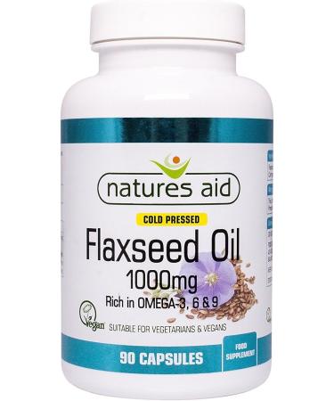 Nature's Aid Flaxseed Oil 1000mg CLA Weight Loss Supplement - 90 Capsules - Buy Online on GoSupps.com