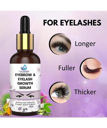 Eyebrow & Eyelash Growth Serum/Oil With Redensyl Biotin (30 ML) | Brow & Lash Boosting Enhancer for Thick Eyebrows and Eyelashes (Pack of 2) 1 Ounce (Pack of 1) - Buy Online on GoSupps.com