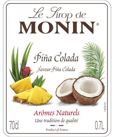 MONIN Premium Pina Colada Syrup 700ml - Vegan-Friendly, Allergen-Free, 100% Natural Flavours - Ideal for Cocktails, Mocktails, Pi a Coladas - Pack of 1 - Buy Online on GoSupps.com