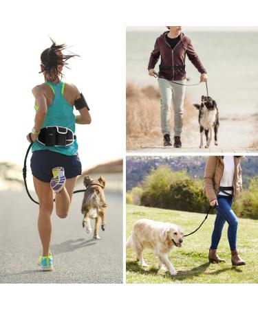 Pecute Dog Leash with Belly Belt - Jogging Leash for Large & Medium Dogs Elastic Running Leash with Belt Bag Supports Up to 110kg - Buy Online on GoSupps.com