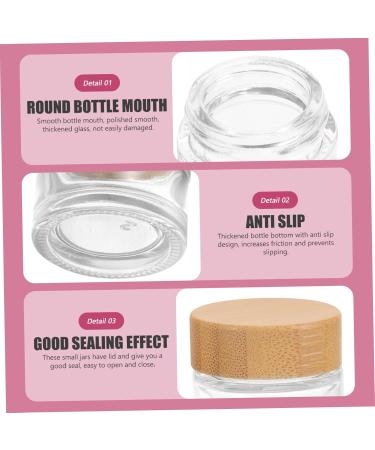 toiletry containers container with lid terrarium tank body butter terrariums terrarium container cosmetic containers makeup containers cream bottle lotion travel with cover Wood - Buy Online on GoSupps.com