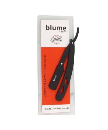Buy Matte Black Straight Edge Razor for Men - Lightweight Japanese Stainless Steel for Shaving Moustache & Beard Care | Professional Barbers - Buy Online on GoSupps.com