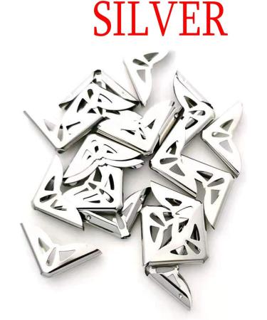 150PCS Book Corner Protector Metal Corner Cover for Scrapbook Album Menu Folder Include 50PCS Silver 50PCS Gold and 50PCS Bronze - Buy Online on GoSupps.com