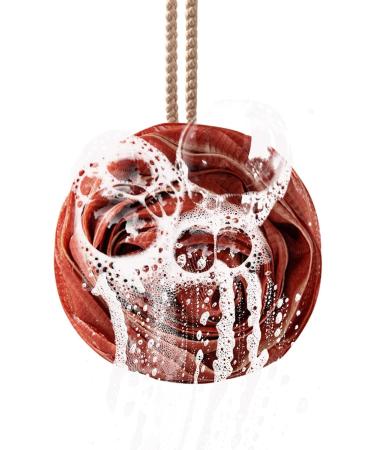Shower Sponges for Body - Rose Multipurpose Bath Balls - Skin Friendly Women & Men Body Scrubber Soft Shower Balls for Home Bathroom Apartment Red - Buy Online on GoSupps.com