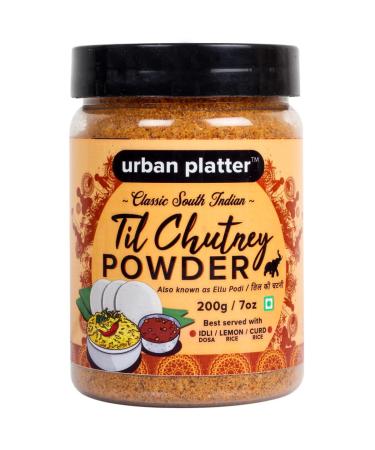 Green velly Indian Urban Platter South Indian Style Instant Til Chutney Powder 200g / 7oz Ellu Podi Sesame Chutney Just Add Water