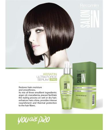 RECAMIER 30693 Hair Heat Protectant & Conditioner Shield 4.2 oz - Keratin Serum with Argan & Macadamia Oil for Flat Iron & Blow Dryer Thermal Guard - Smoothing & Nourishing Hair Treatment - Buy Online on GoSupps.com
