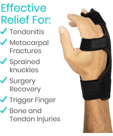Vive Boxer Finger Splint - Adjustable Hand Brace for Trigger Finger Injury - 9 inch - Buy Online on GoSupps.com