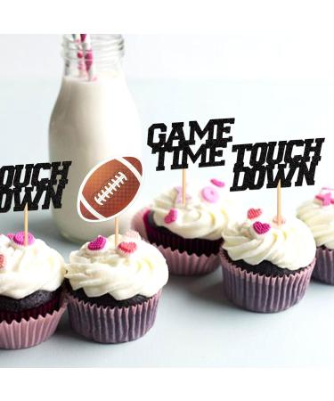 Keaziu 24 Pack Rugby Ball Cupcake Topper Touch Down Game Time Cupcake Picks Rugby Ball Themed Soccer Ball Toothpicks for Men Boys Birthday Decorations 1 Rugby 1 - Buy Online on GoSupps.com