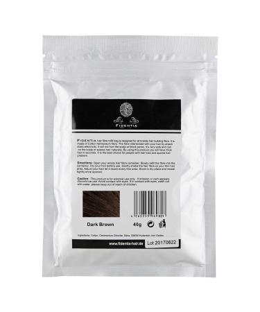 Fidentia Premium Hair Powder Classic 40g Refill Pack | Dark Brown - Dark Brown 40 g (Pack of 1) Dark Brown