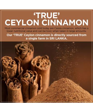 Kiva Organic Ceylon Cinnamon Powder 10 oz - Freshly Grounded JUMBO SIZE - Buy Online on GoSupps.com
