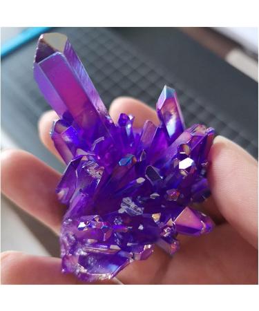 Natural Crystal Rough Natural Quartz Amethyst Cluster Crystal Stone Electroplated Colorful Crysral Cluster Specimen Home Gifts 1pcs Home Decoration Crystal (Color : Amethyst Cluster Size : ERBDRGAZ 90-110g Amethyst Cluster - Buy Online on GoSupps.com