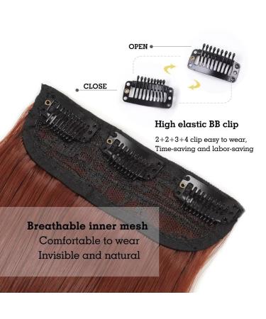 YDDM 24 Wavy Clip-In Hair Extensions - Synthetic Full Head Hairpieces for Women - Affordable & Realistic Look - Buy Online on GoSupps.com