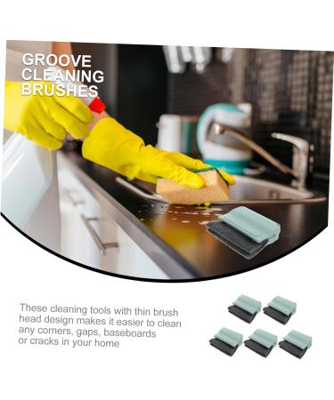 Solustre 5-Pack Kitchen Cleaning Brushes - Sliding Door & Window Gap Cleaners for Effortless Kitchen Hygiene - Buy Online on GoSupps.com