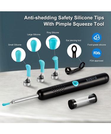 Ear Wax Removal Tool Camera - R1 Upgraded Wireless Otoscope with 1080P HD Camera | Ear Cleaner with Anti-Fall Off Eartips | Waterproof Ear Camera | Earwax Removal Kit for iPhone & Android - Black - Buy Online on GoSupps.com