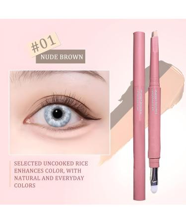 Eyebrow Pencils For Women Precision Double Ended Eyebrow Pencil Highlight Shadow Tool Beveled Point Applicator for Makeup Beauty Daily Party Social Girls Women 01 - Buy Online on GoSupps.com