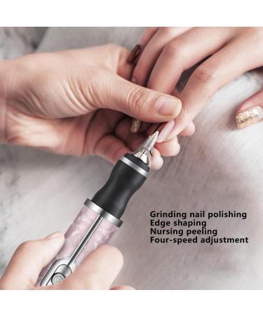 Human Nail Sharpener - Foot Nail Sander Acrylic Nail Removal Tool | 4 Speed Nail Grinding Polishing Kit Electric Nail Drill Edge Forming Polishing Grinding Electric Pink - Buy Online on GoSupps.com
