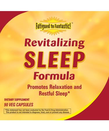 Revitalizing Sleep Formula - Enzymatic Therapy Fatigued to Fantastic! | 90 Veg Capsules - Buy Online on GoSupps.com