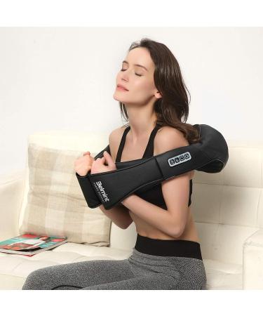 Deep Kneading Neck Massager with Heat - Shiatsu Pillow for Neck, Back, Shoulders, Feet, Legs - Muscle Relief for Home or Office Use - Buy Online on GoSupps.com