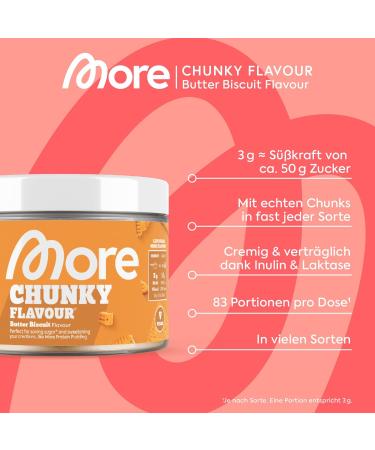 MORE NUTRITION Chunky Flavour Butter Biscuit 250g - Delicious High-Quality Snack | International Shipping Available - Buy Online on GoSupps.com