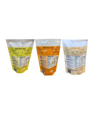 Gluten Free Pound Cake Mix Bundle - Lemon, Orange, and Caramel (3 Pack) by Magnolia Mixes - Buy Online on GoSupps.com