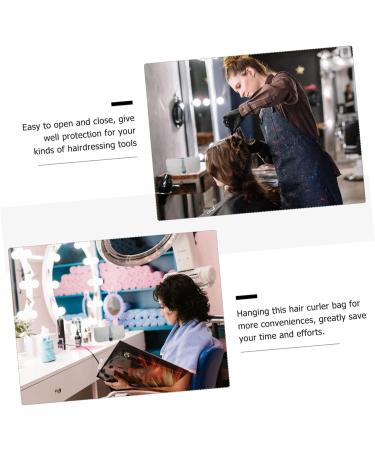 Beavorty Curl Blow Dryer Curling Iron Storage Bag Portable Blow Dryer Hair Dryer Bag Curling Iron Travel Bag Pu Storage Box - Buy Online on GoSupps.com