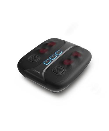 Medisana LM 100 Premium leg and foot massager with shaking function Shiatsu massager for the sole of the foot with heat function with 2 vibration plates for promoting lymph flow and blood circulation with Shiatsu massage and vibration plates