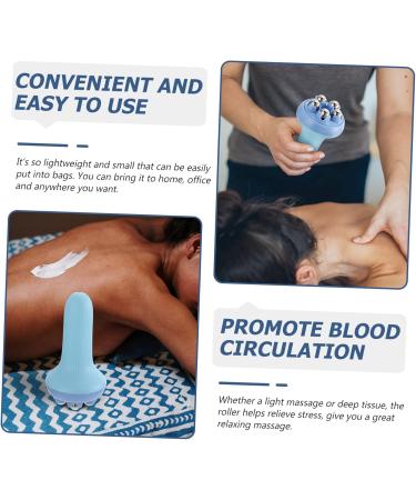 Gleavi 2-in-1 Ice Cream Massage Roller - Manual Muscle & Facial Roller for Yoga & Hair Growth | International Shipping Available - Buy Online on GoSupps.com