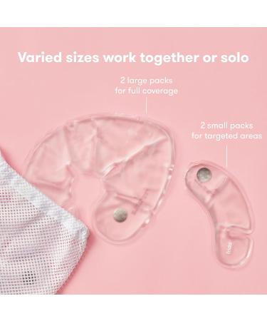 Frida Mom Instant Heating Pads - Reusable Click-to-Heat Breast Relief - 4pc Set of 2 Small & 2 Large Pads for Breastfeeding Essentials - Buy Online on GoSupps.com