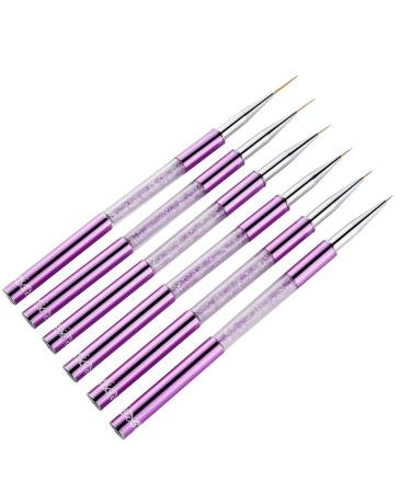 6 Pcs Nail Painting Pen Set - DIY Nail Art Brush Tools for Manicure & Salon Design - International Shipping Available - Buy Online on GoSupps.com