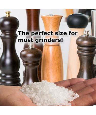 Caribbean Real Sea Salt Coarse 16 Oz - Unrefined Gourmet Salt Refill - Organic & Unprocessed Grains for Cooking - All Natural Caribbean Sea - Salt for Grinder - Buy Online on GoSupps.com
