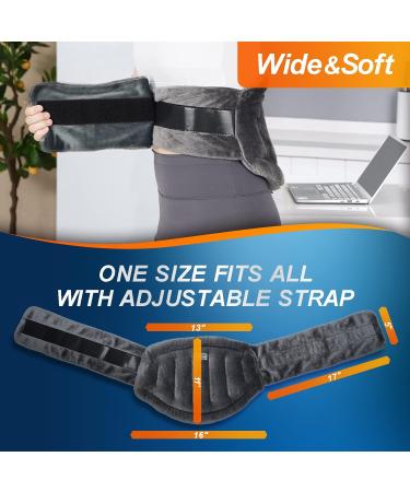 IGOHEALS Microwave Heating Pad for Back Pain Relief - Soft Reusable Wrap for Hot/Cold Therapy on Waist, Stomach, Shoulder & Neck - Buy Online on GoSupps.com
