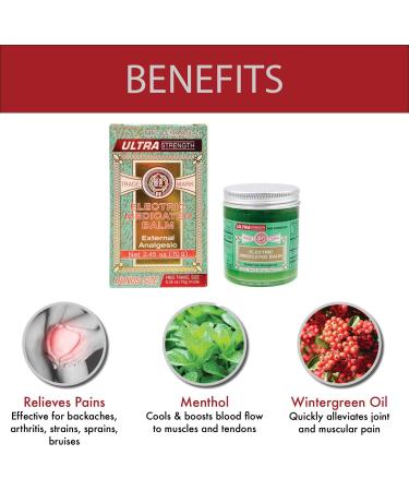 Buy Ultra Strength Fei Fah Electric Medicated Balm (L) 2.45 Oz - Fast International Shipping & Pain Relief Solutions - Buy Online on GoSupps.com